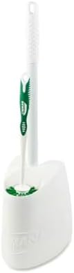 Toilet Brush with Holder and Plunger White and Green