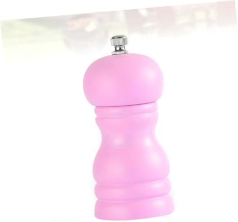 1pc Manual Wooden Pepper Mill Salt Container for Home