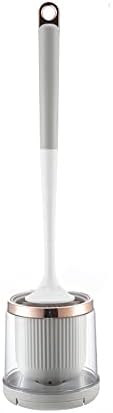 HMTRADESuper Durable Soft Silicone Toilet Brush wWrapping Bristles for Effortless Cleaning