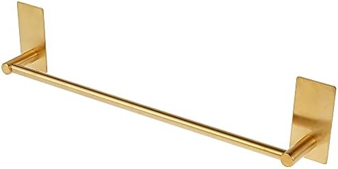 Stainless Steel 40cm Towel Rail Wall-Mounted Organizer Golden Base Bathroom