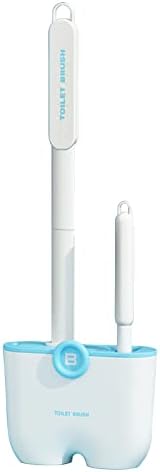 Dual-Action Toilet Brush Set with Slit CombBrush for Efficient Bathroom Cleaning