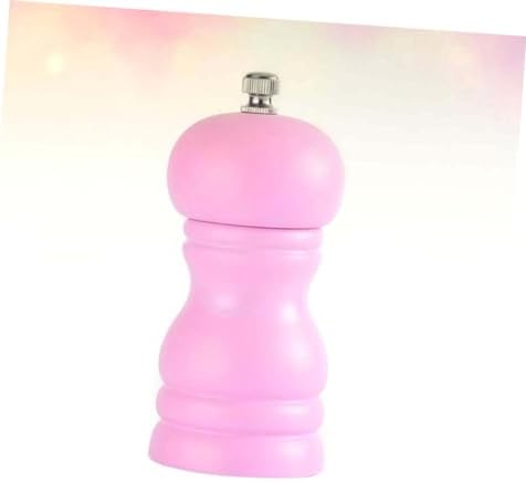 1pc Manual Wooden Pepper Mill Salt Container for Home