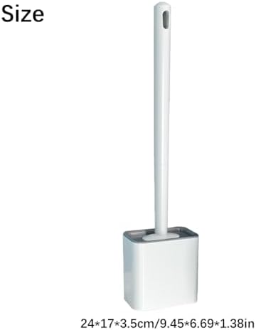 Durable Silicone Toilet Brush with Wall Mount Set