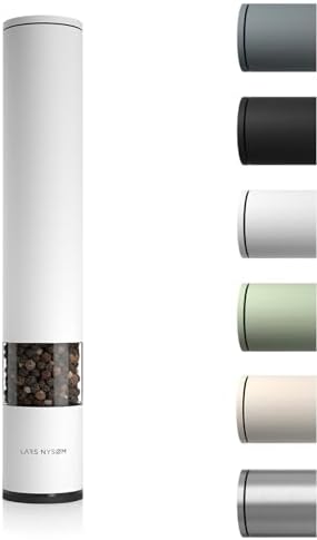 Adjustable Pure White Salt Pepper Mill