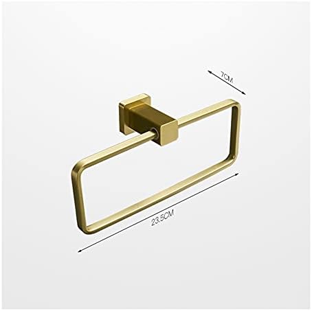 Towel Rail Rack Brushed Gold Bathroom Kitchen Organizer