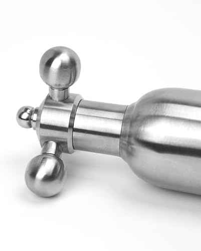 2PCS Manual Salt Pepper Grinder Set Stainless Steel Handle