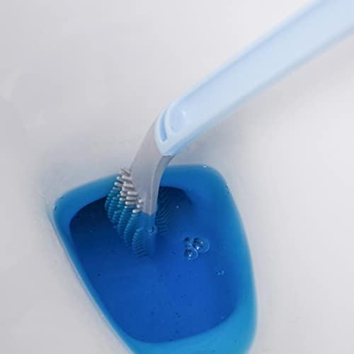 Efficient Long-Handle Toilet Brush Soft Durable