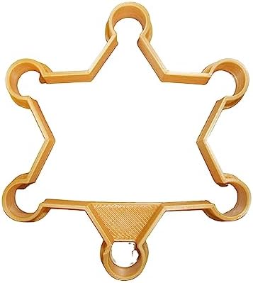 Sheriff Badge Cookie Cutter 6 Points