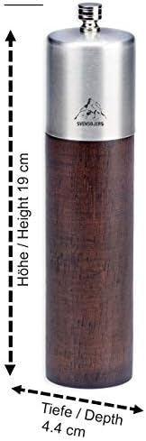 Svensbjerg Salt and Pepper Grinder Set Blue Red Wooden