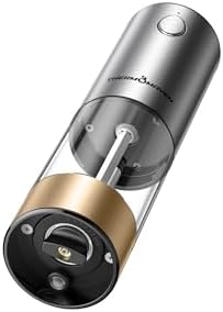110ml Rechargeable Salt Pepper Grinder Set Automate with 6 Settings