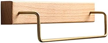 DCIUSTFHE Solid Wood Towel Rail Durable Bathroom Organizer