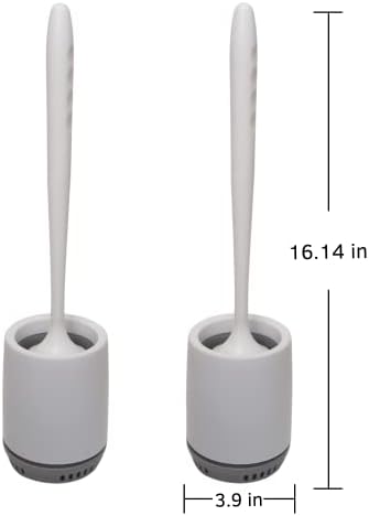 Toilet Brush Set with TPE Bristles