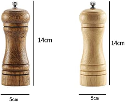 Adjustable Wooden Pepper Mill Set