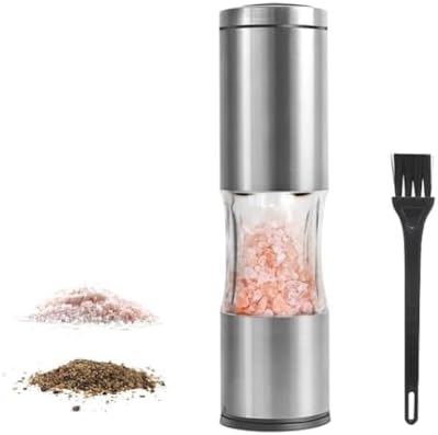 Adjustable Salt Pepper Grinder Set for Gourmet Flavors