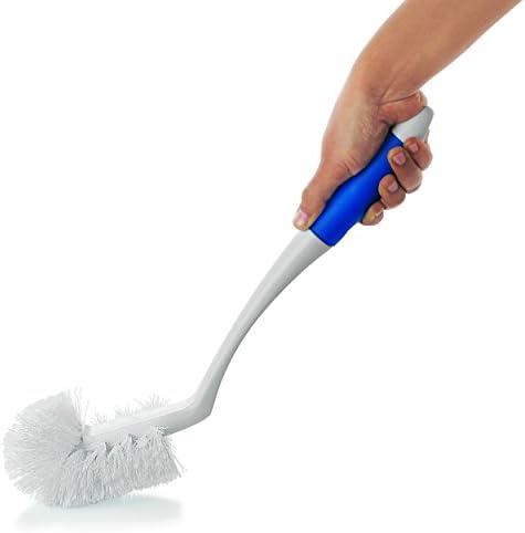 KLEENO Cello Angular Toilet Brush with Storage - Blue White