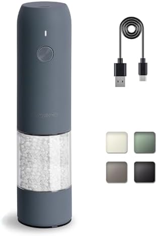 BlADELEDCompact Rechargeable Salt and Pepper Grinder