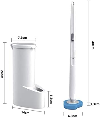 INPETS Toilet Brush Disposable Brush Holder White BPA-Free
