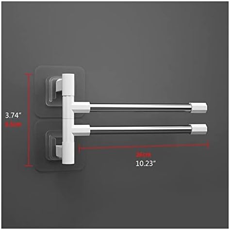 Space-Saving Towel Rail Wall-Mounted Organizer