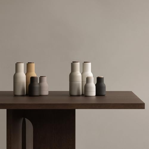 menu salt and pepper grinder set small blues with beech lid