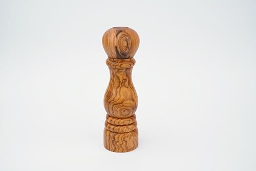 Handmade Original Olive Wood Pepper Salt grinder - Ceramic grinder with adjustable rotor