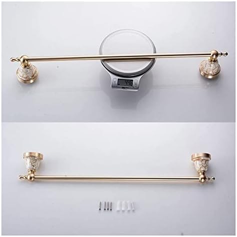 ALDEPO Towel Rail with Gold and Marble Base 1