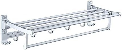 LUCEAE Foldable Aluminum Towel Rack for Bathroom