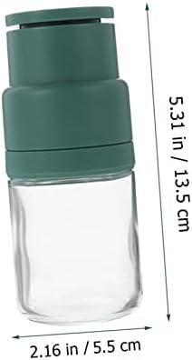 IMIKEYA Small Pepper Mill Durable Manual Pepper Grinder Glass Body Compact Design