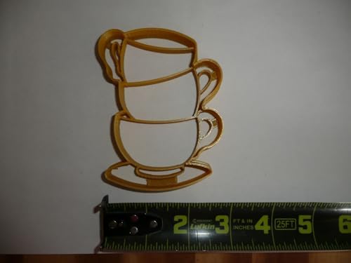 Teacups Detailed Shape Cookie Cutter USA Made
