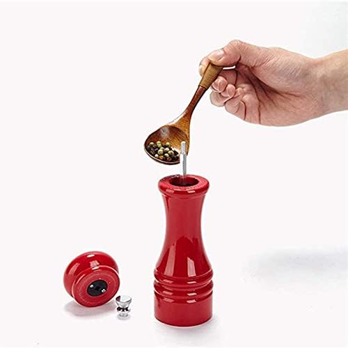 CHENYUEFA Wooden Salt Pepper Mill SetAdjustable Ceramic Stone2-Pack for Home Kitchen