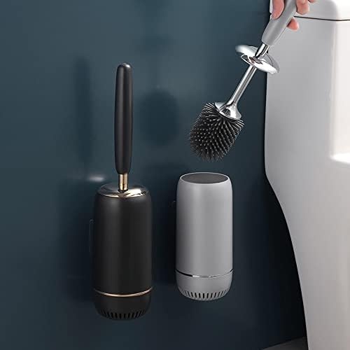 Toilet Brush with Long Handle and Holder Set
