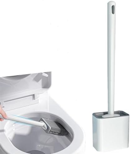 Durable Silicone Toilet Brush with Wall Mount Set