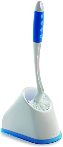 KLEENO Cello Angular Toilet Brush with Storage - Blue White