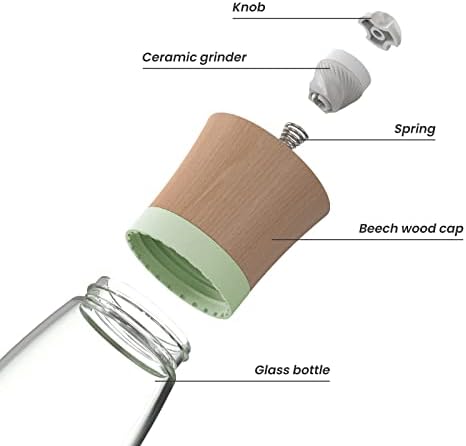 Adjustable Salt Pepper Grinder Set Eco-Friendly