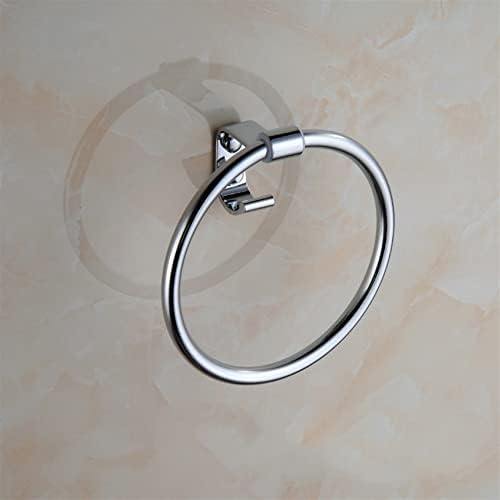 Chrome Wall-Mounted Round Towel Holder