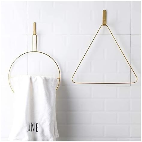 ALDEPO Rose Gold Round Towel Rail Rack