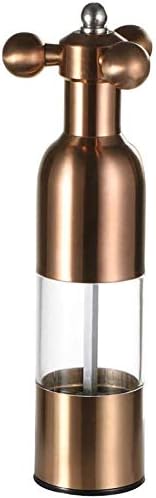 Sleek Small Stainless Steel Pepper Mill for Home Kitchen