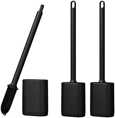 Chic Durable Silicone Toilet Brush with Non-Scratch Bristles