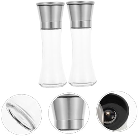 Pepper and Salt Shakers Manual Grinder Set for Seasonings