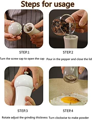 Professional 2-Piece Wooden Pepper Salt Grinder Mill Set