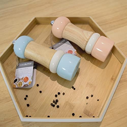 Elegant 6-Inch Salt Pepper Mill Set