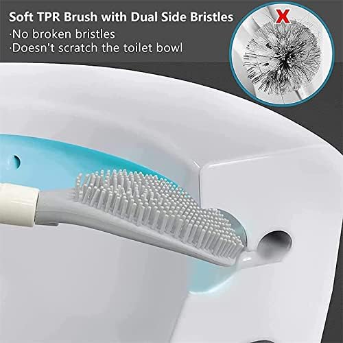 Household Silicone Toilet Brush Set