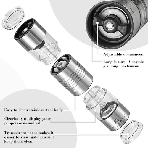 ROMER BECHTEL 2-In-1 Salt Pepper Grinder Set
