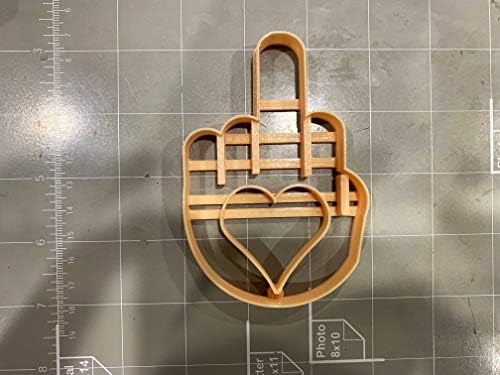 Middle Finger Heart Cookie Cutter