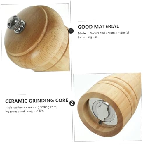 Manual Pepper Mill and Salt Shaker Set