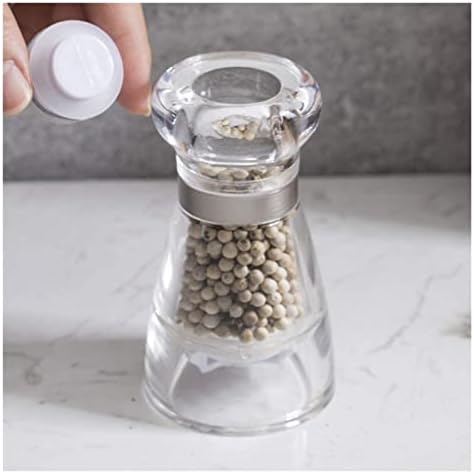 Refillable Pepper Mill by Leixiusm - Adjustable Salt Pepper Shaker