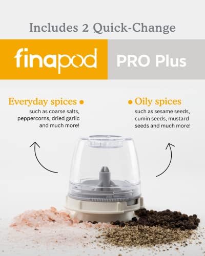 FinaMills Award-Winning Batch Process Salt and Pepper Grinder Set Ceramic