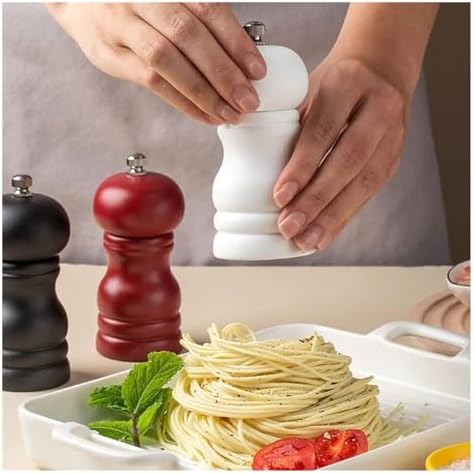 HOOBN Manual Salt Pepper Grinder Set High-Quality Wood Fun Kitchen Tool