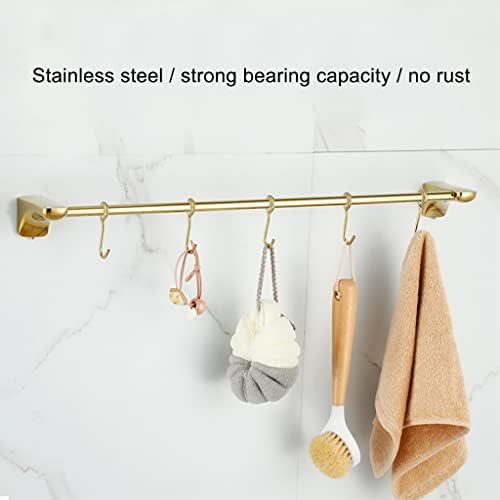 Gold-Painted Wall-Mounted Towel Rail