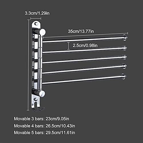 DCIUSTFHE Compact Space-Saving Towel Rack for Bathroom Kitchen