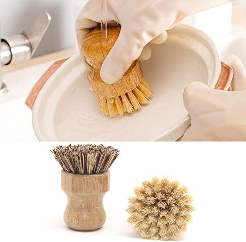 GHUJHH Sisal Scrub for Cast Iron Pots Dishes More